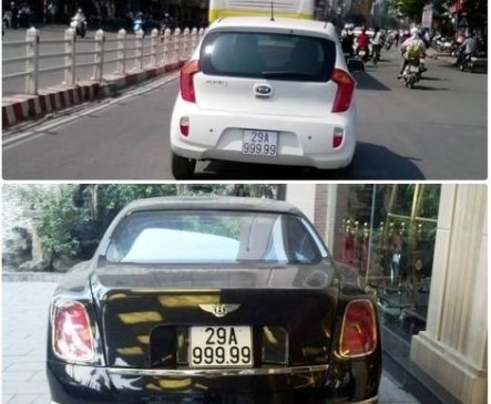 Bentley ‘chôm’ biển ‘ngũ linh’ đang bị cầm cố của Kia Morning